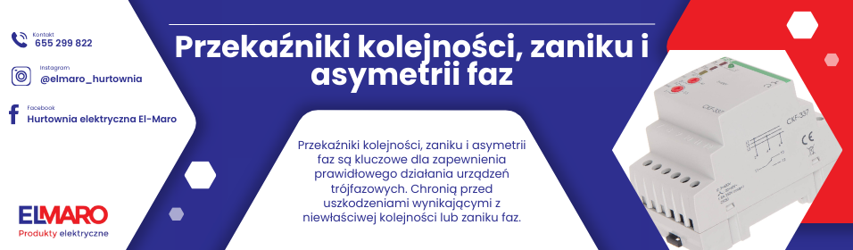 Przekaźniki kolejności, zaniku i asymetrii faz