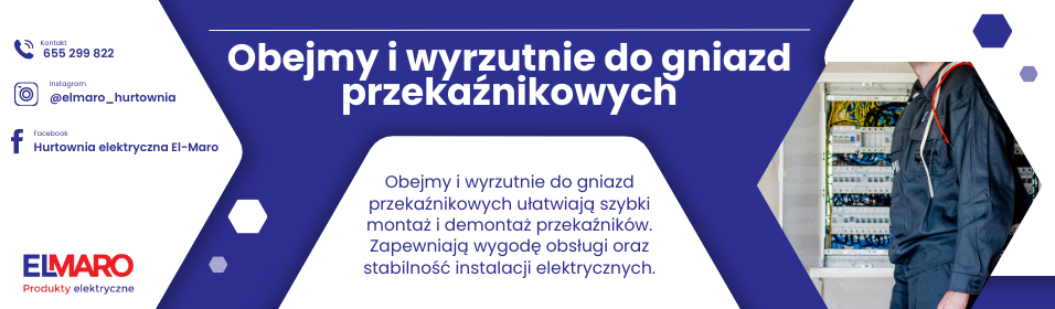 Obejmy i wyrzutnie do gniazd przekaźnikowych