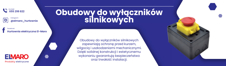 Obudowy do wyłączników silnikowych