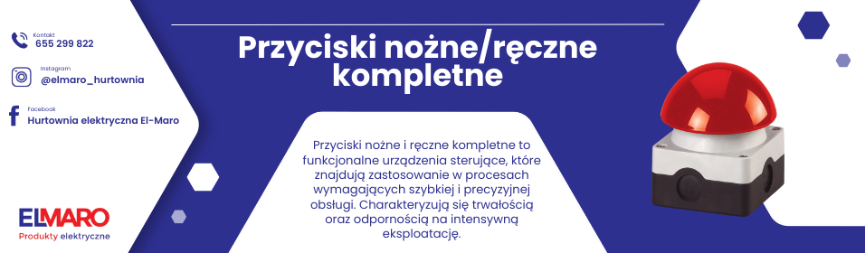 Przyciski nożne/ręczne, kompletne