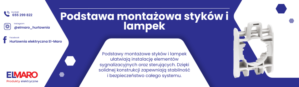 Podstawa montażowa styków i lampek