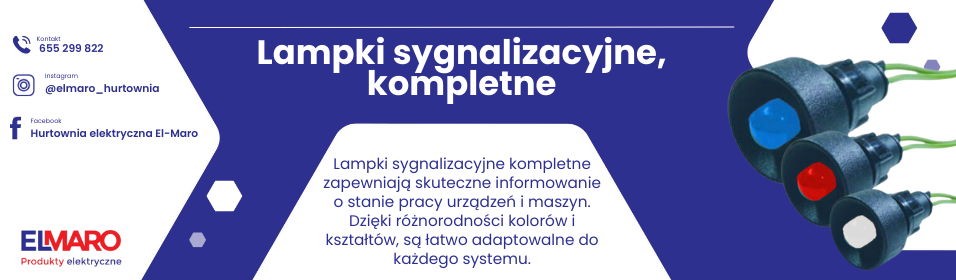 Lampki sygnalizacyjne, kompletne