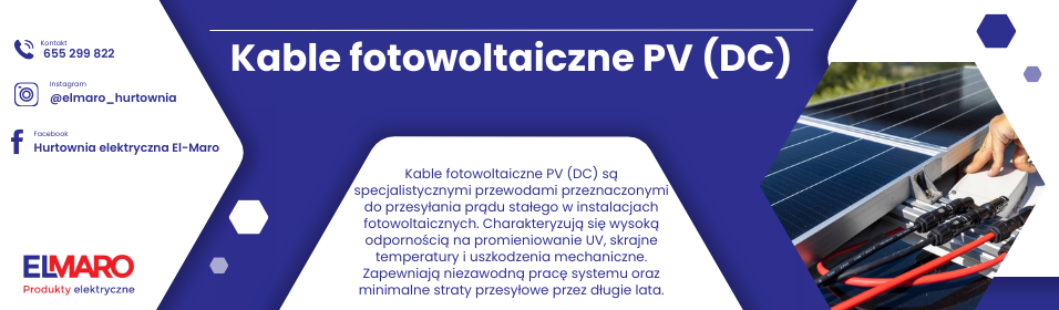 Kable fotowoltaiczne PV ( DC )