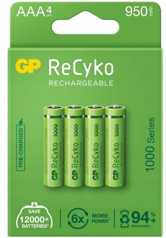 Akumulator  650mAh 1.2V AAA Ni-MH ReCyko 65AAAHCE-EB4 4-pack