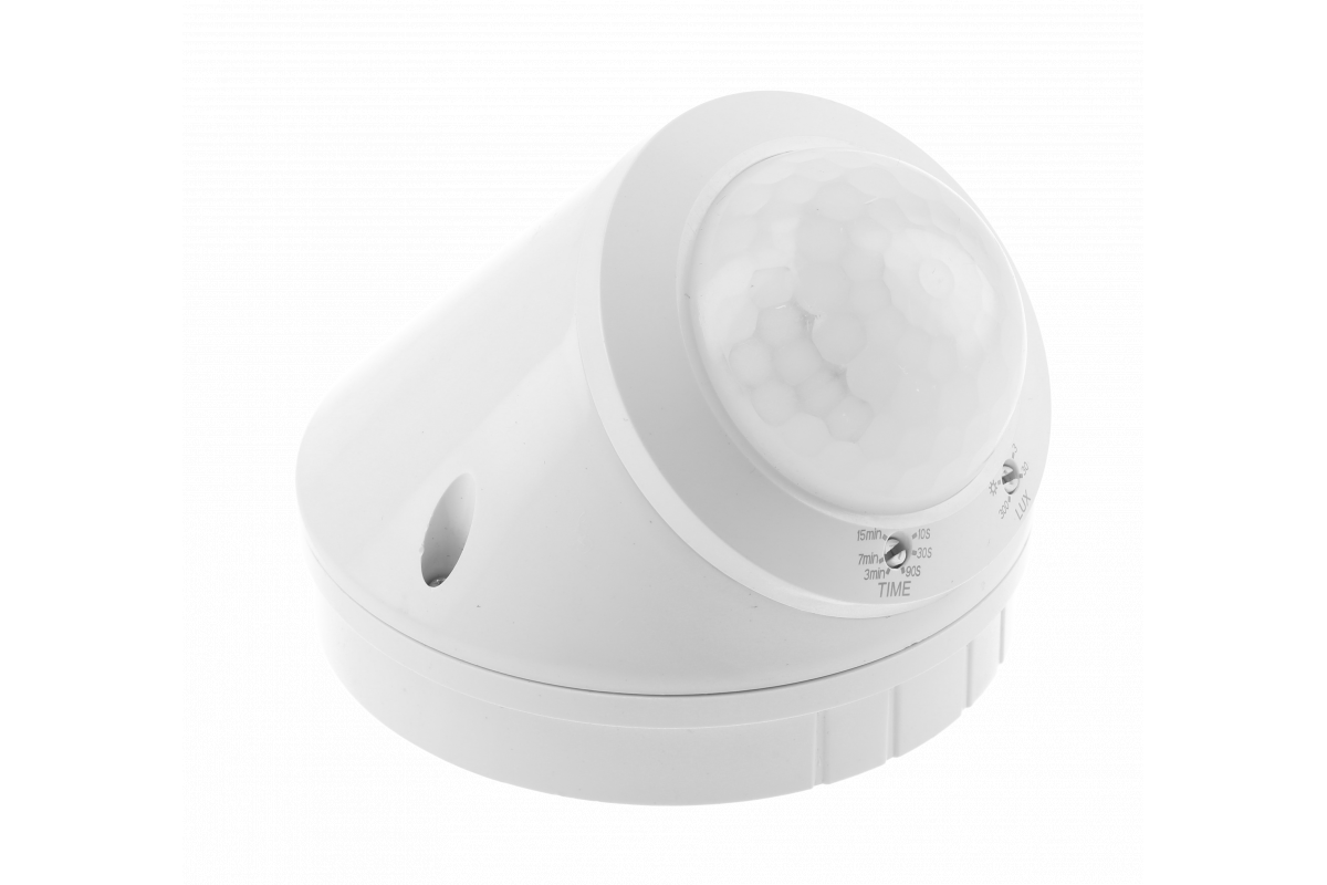 Czujnik ruchu biały CR-17.800W 240V 360st max.10mb IP65 współpracuje z LED natynkowy CR-CR17000-00...