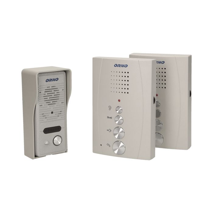 Domofonowy zestaw 1-rodzinny z interkomem ELUVIO INTERCOM OR-DOM-RE-920/G