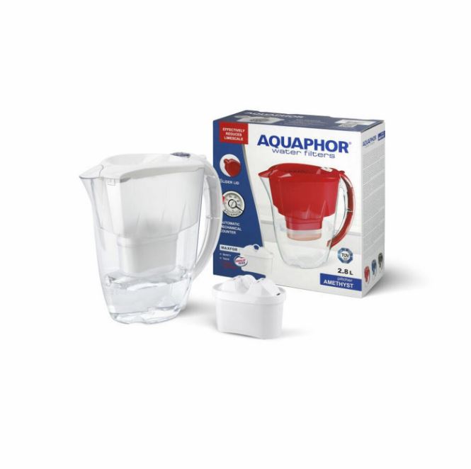 Dzbanek filtrujący biały Aquaphor Amethyst 2,8 L + 1 szt filtra