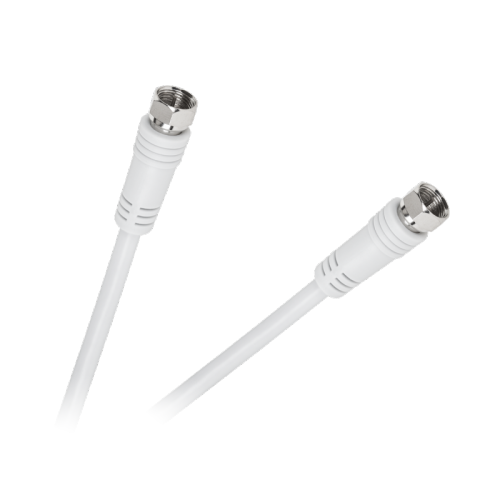 Kabel antenowy (F) 1.8m biały Cabletech