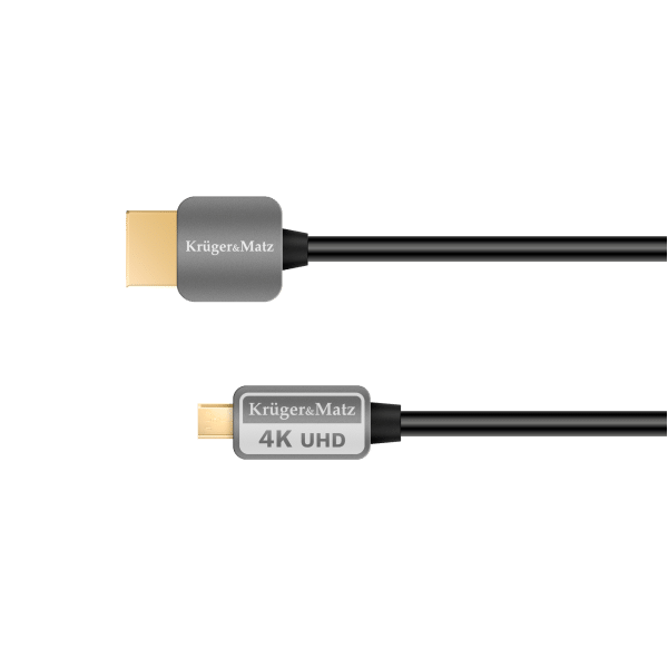 Kabel HDMI - HDMI wtyk-wtyk (A-A) 1.8m Kruger&Matz 4K