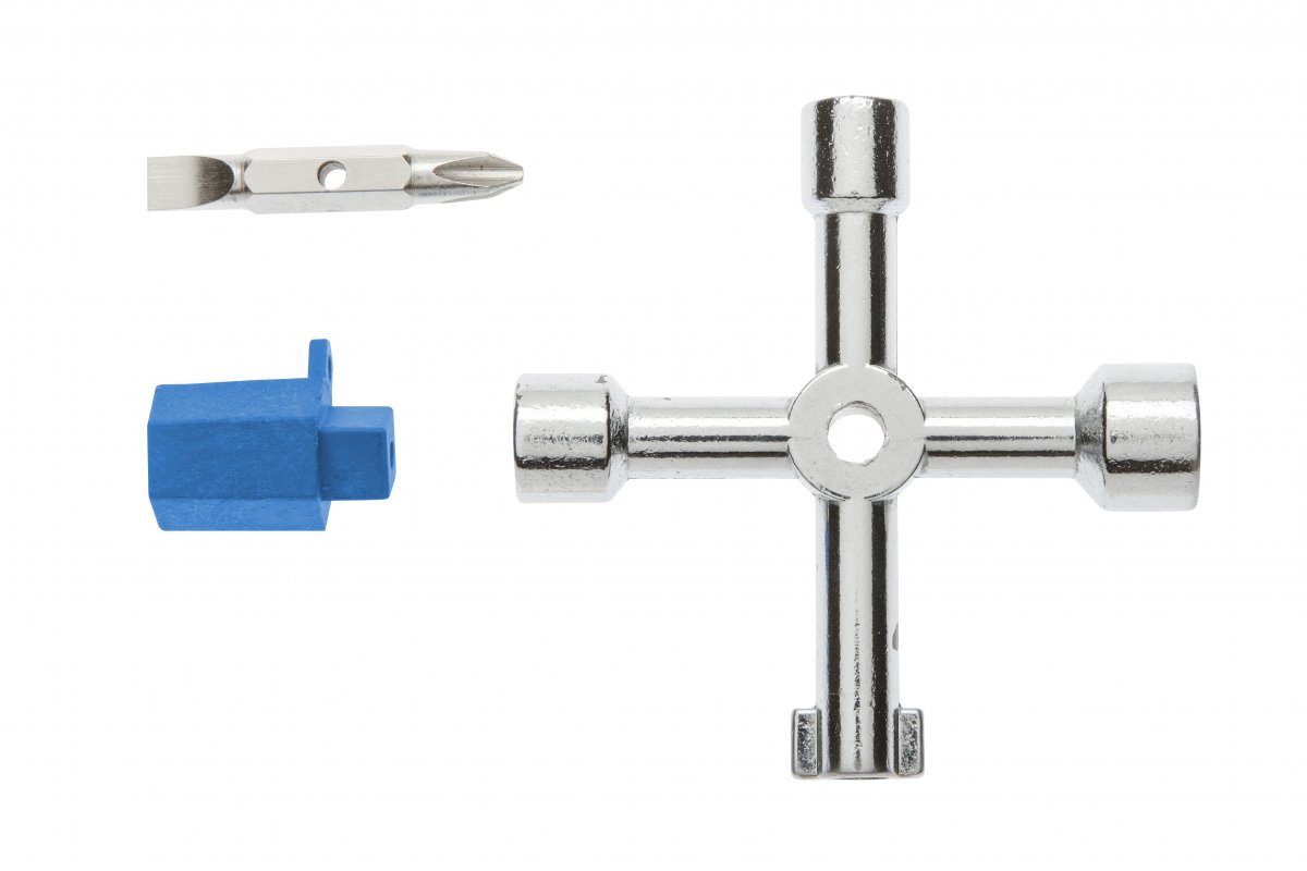 Kluczyk uniwersalny do szafek i rozdzielnic 6-końcówek HT1W760