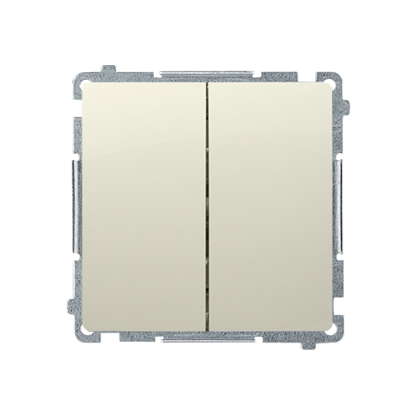 Łącznik podwójny schodowy z podśw. beżowy BMW6/2L.01/12 SIMON BASIC