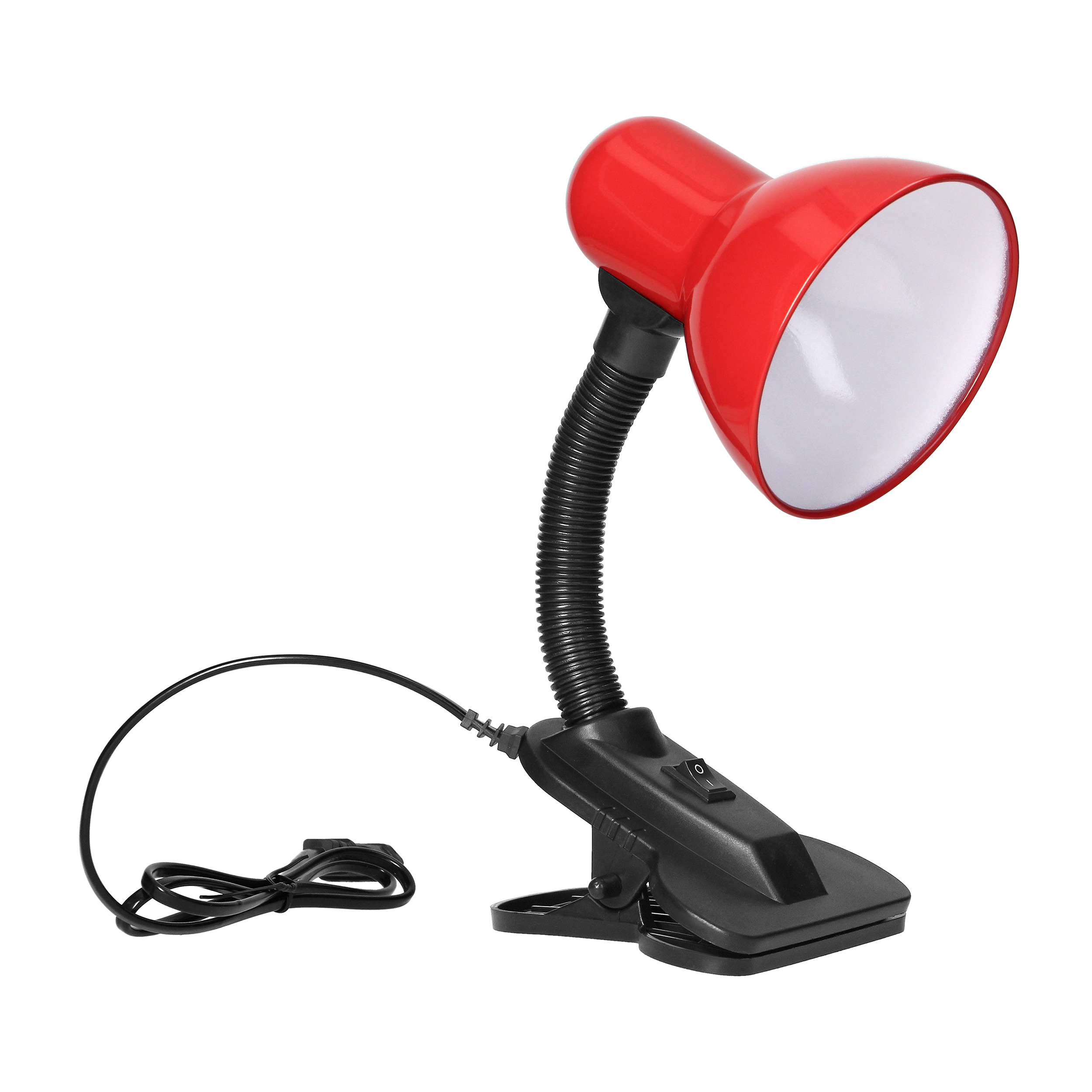 Lampa biurkowa z klipsem LATSA 40W E27 czerwona DL-3/R ORNO
