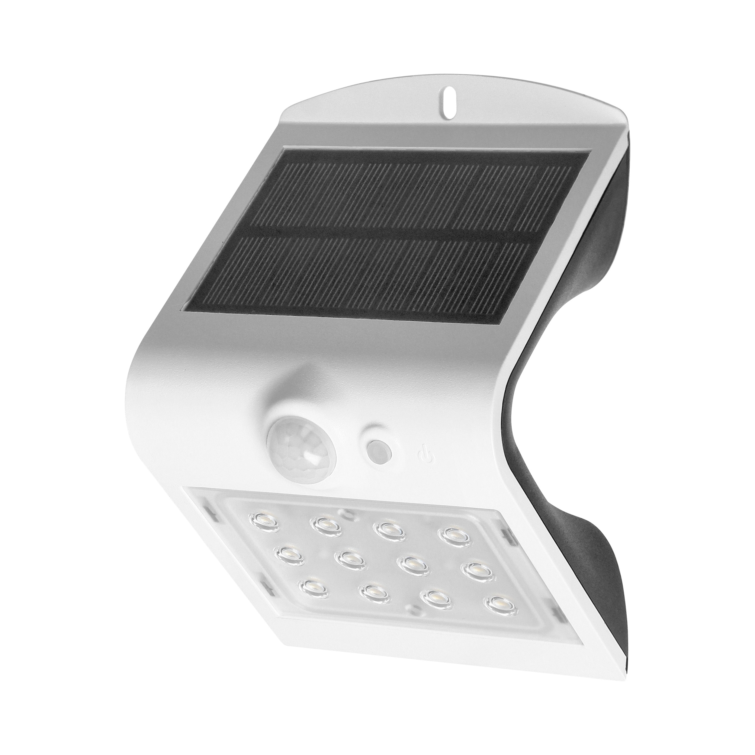 Lampa solarna SILOE LED 1,5W 120st 190lm 4000K IP65 biała czujnik PIR AD-SL-6083WLR4 