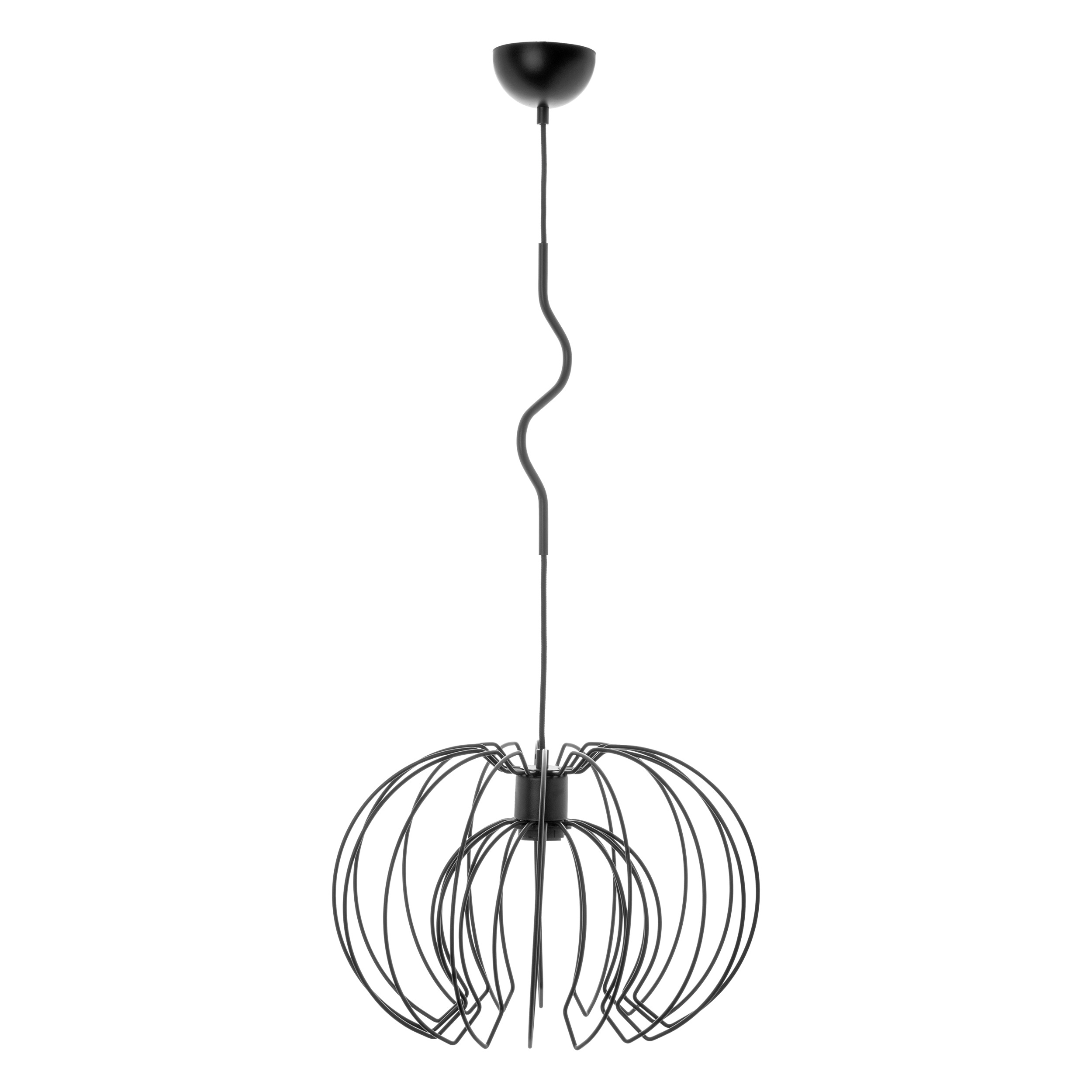 Lampa wisząca BOLA E27 1x60W czrana AD-LD-6221BE27