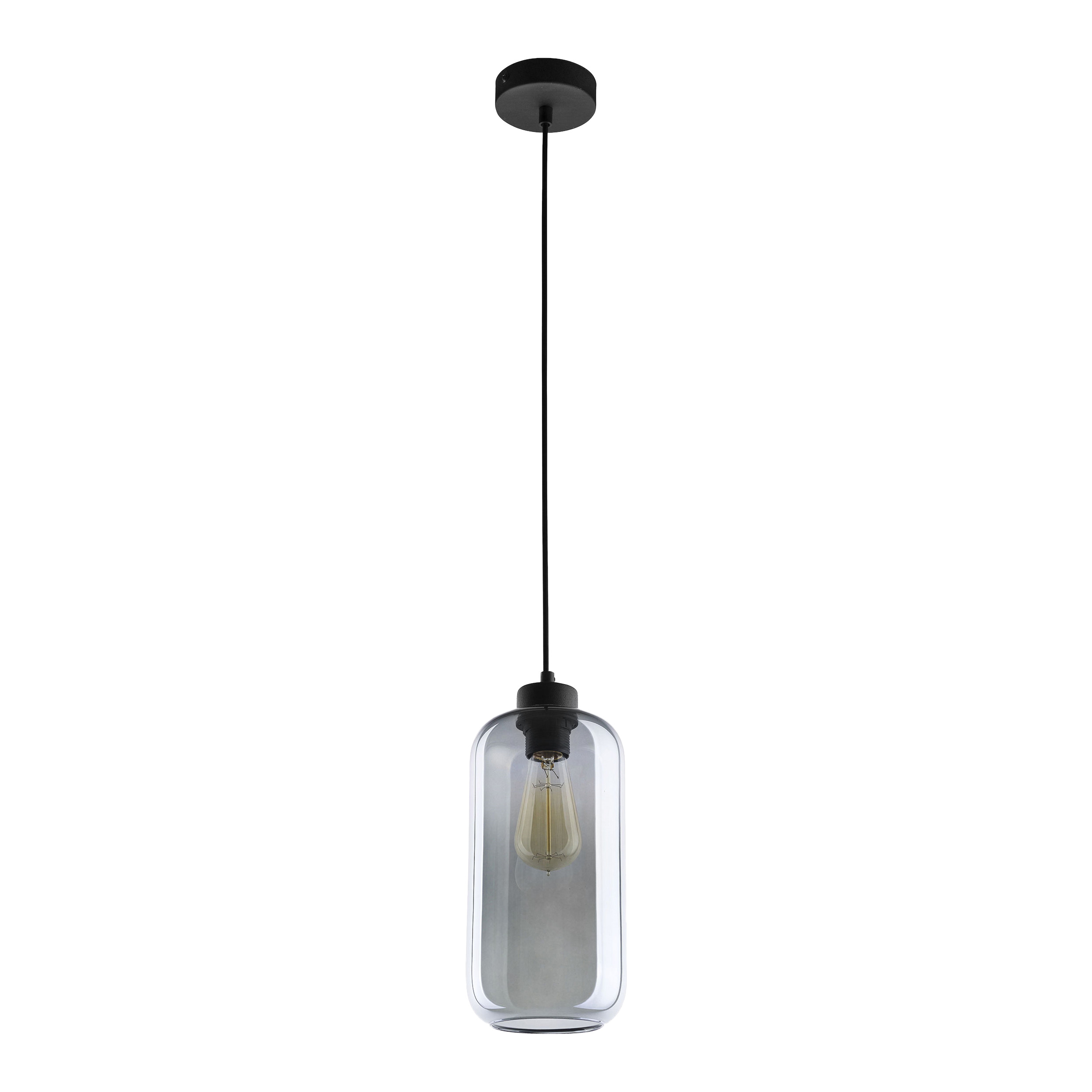 Lampa wisząca LAZIO E27 1x15W czarna AD-LD-6228BE27S 