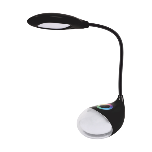 Lampka biurkowa BOA LED czarny RGB 04001 IDEUS