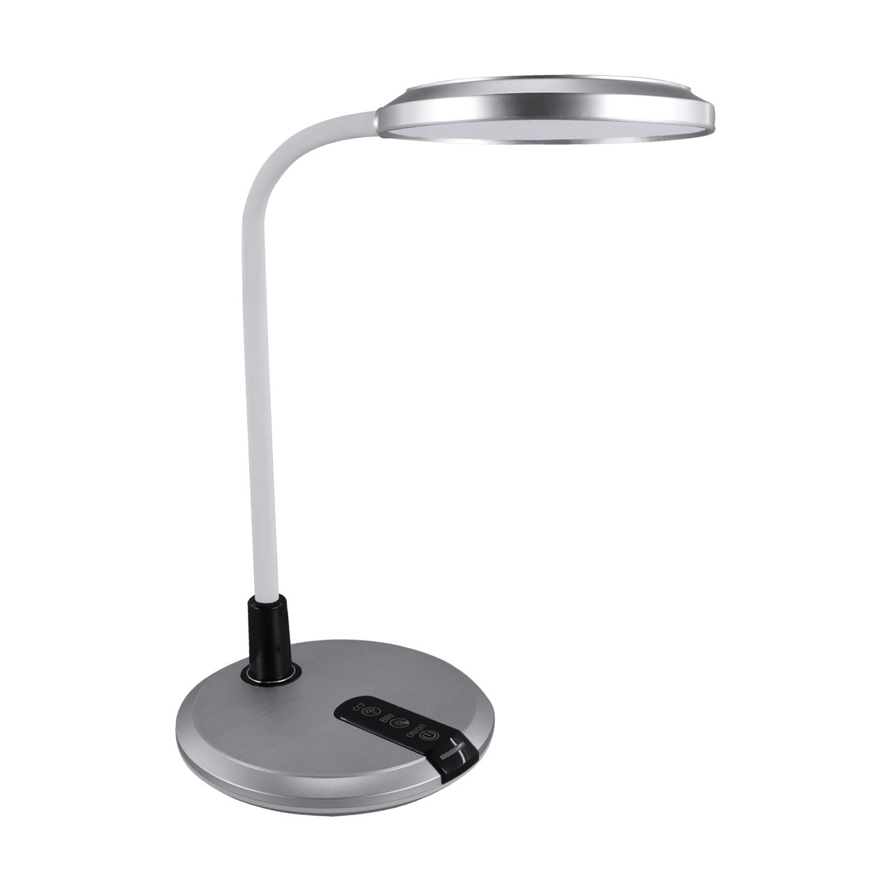 Lampka biurkowa SMD LED PLATON SILVER