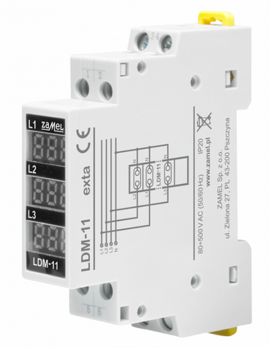 Modułowy wskaźnik napięcia 3-fazowy cyfrowy LDM-11 EXT10000316