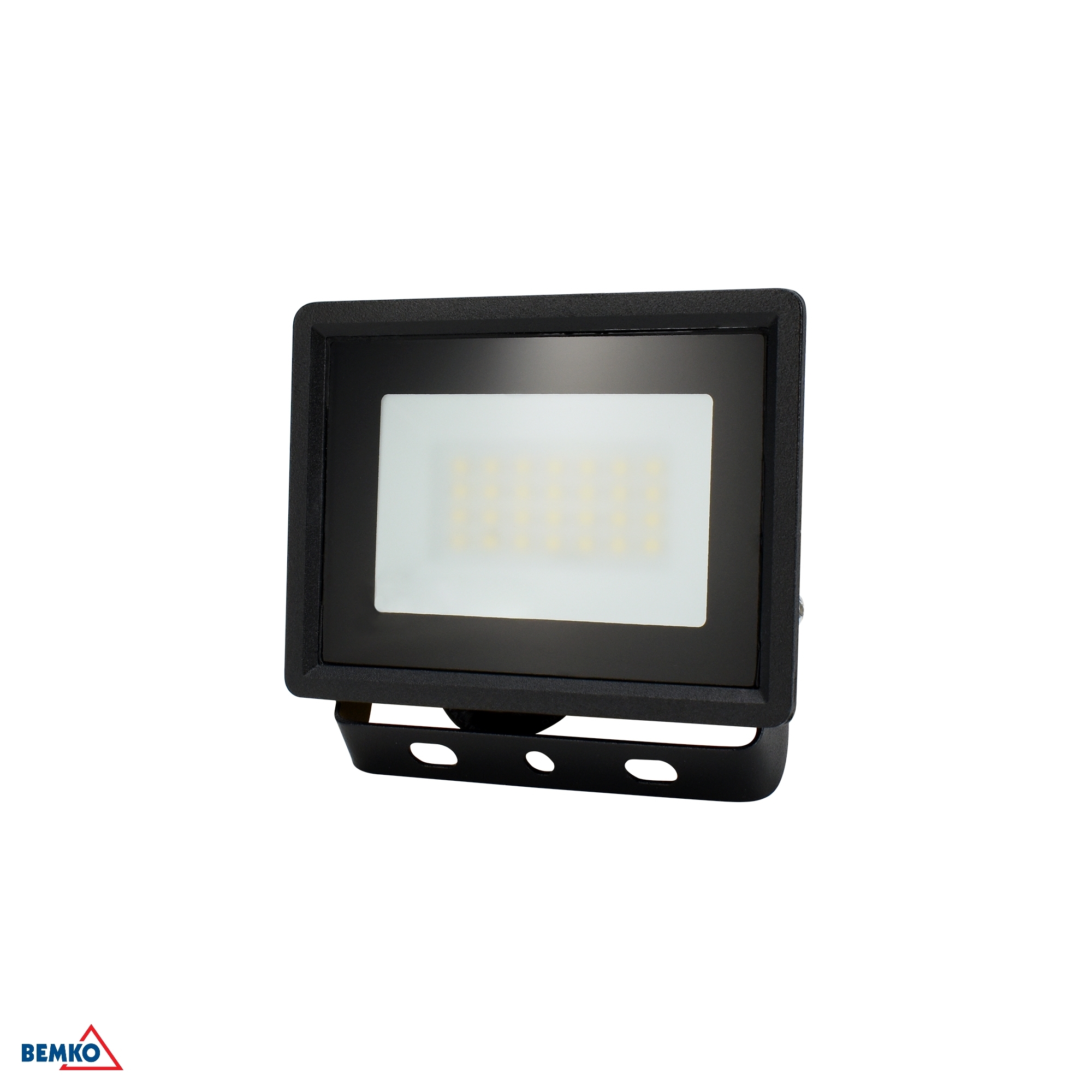 Naświetlacz LED czarny 20W 6500K 1660LM IP65 C64-LFK2-020BL-6K BEMKO