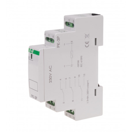 Przekaźnik elektromagnetyczny PK-3P 230 V