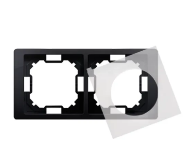 Ramka 2-krotna IP44 NEOS czarna BMRC2B/49 SIMON BASIC