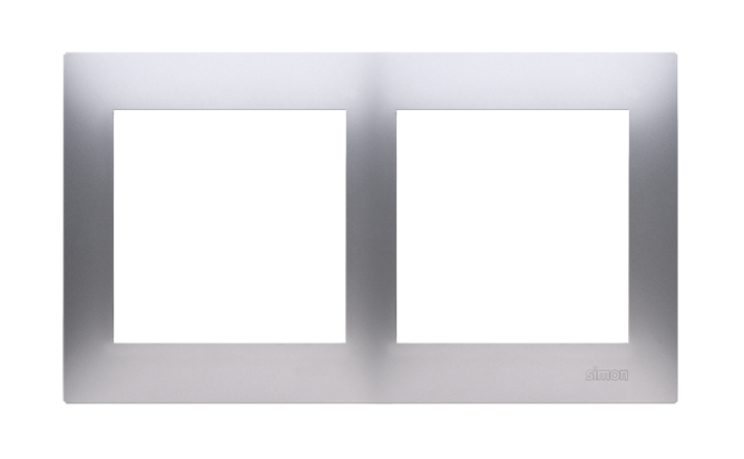 Ramka 2-krotna srebrny SIMON 54