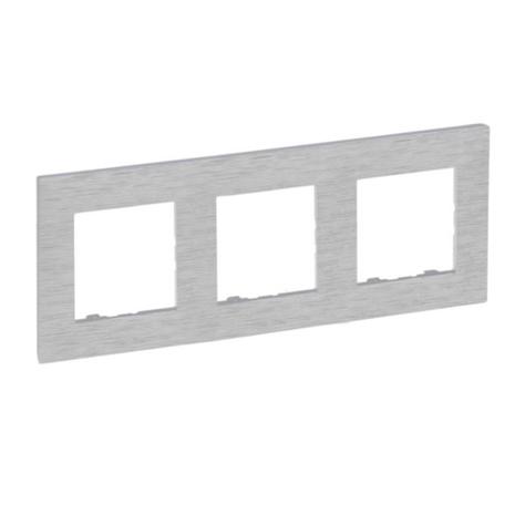 Ramka 3-krotna aluminium szczotkowane 863893 Niloe Step