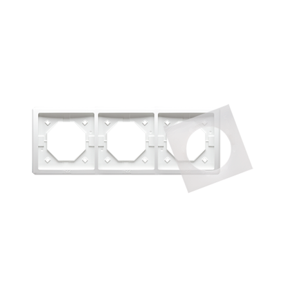 Ramka 3-krotna biały IP44 BASIC