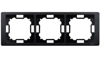 Ramka 3-krotna IP20 NEOS czarna BMRC3/49 SIMON BASIC