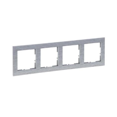 Ramka 4-krotna aluminium szczotkowane 721564 SUNO2