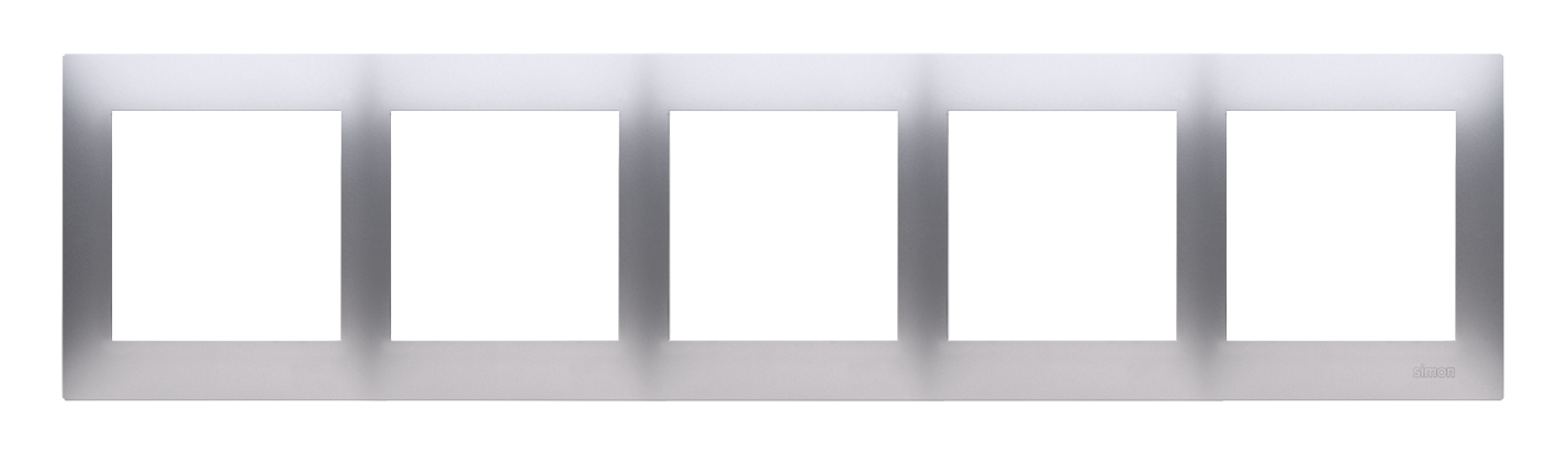 Ramka 5-krotna SREBRNY MAT karton-gips DRK5/43 Simon 54