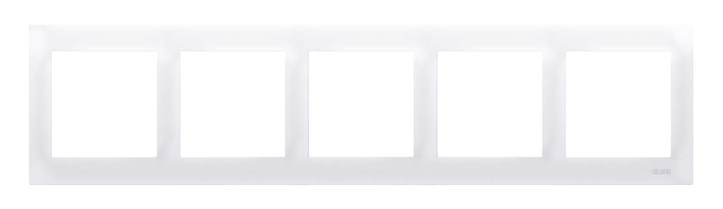 Ramka pięciokrotna SIMON 54 Biały