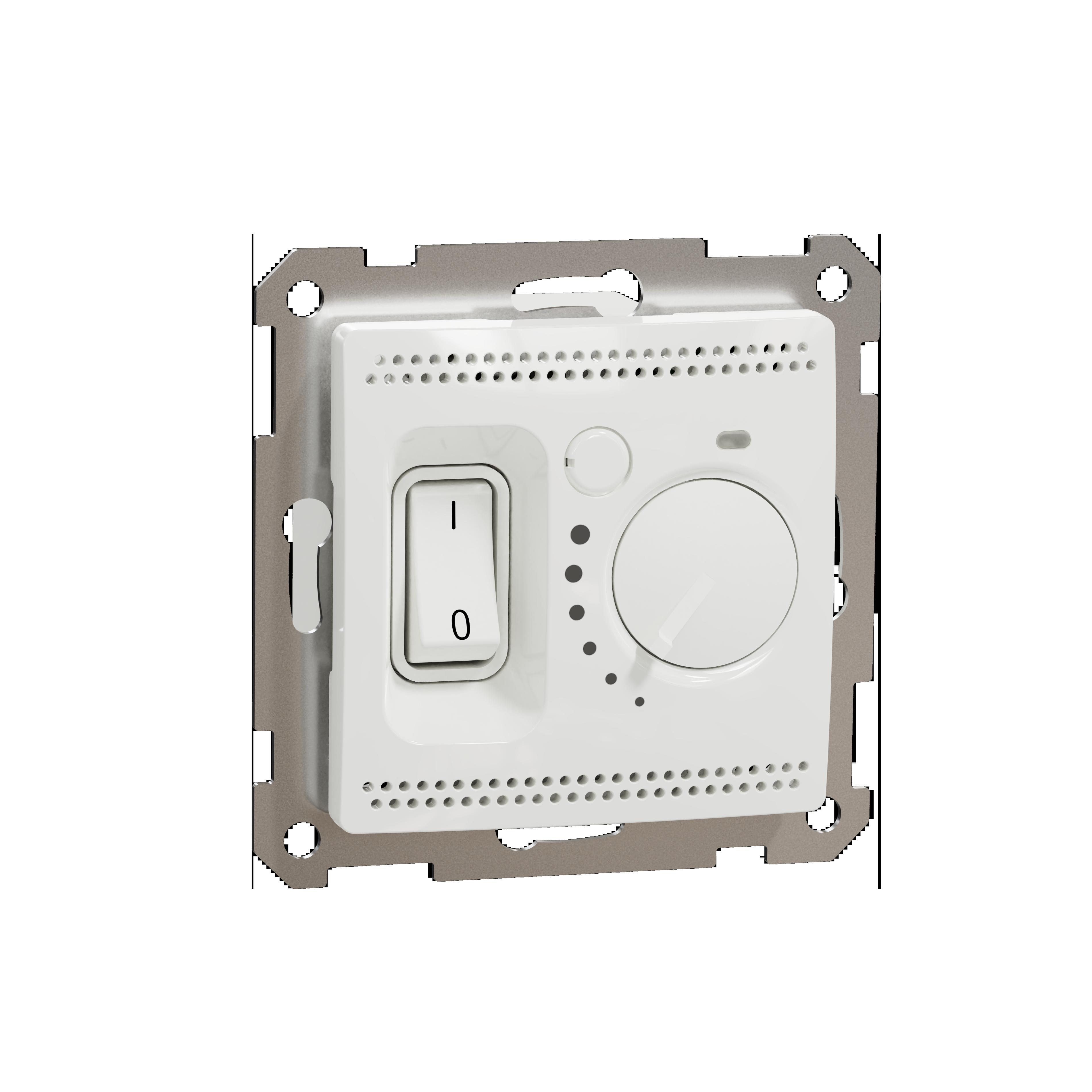 Regulator temperatury z wbudowanym czujnikiem temperatury biały Sedna Design&Elements SDD111506