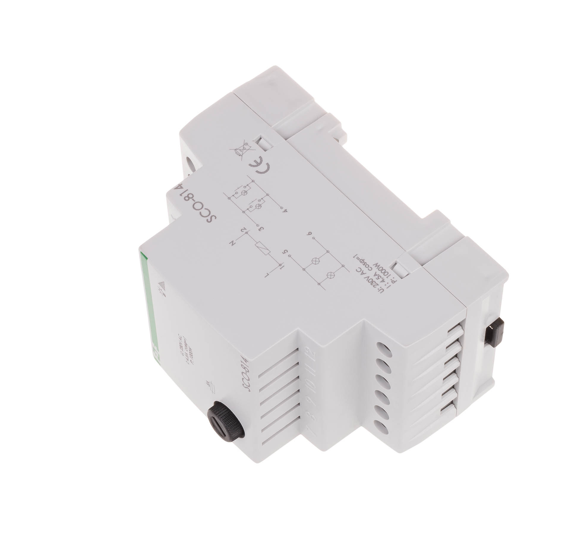 Ściemniacz przycisk szary 0-1000VA 230V SCO-814