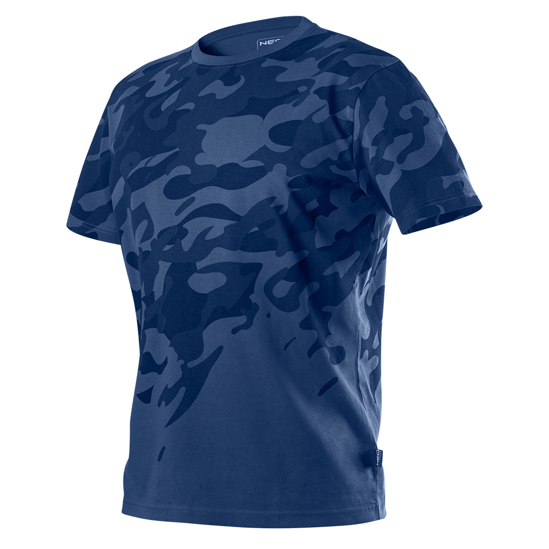 T-shirt roboczy Camo Navy rozmiar XXXL 81-603-XXXL