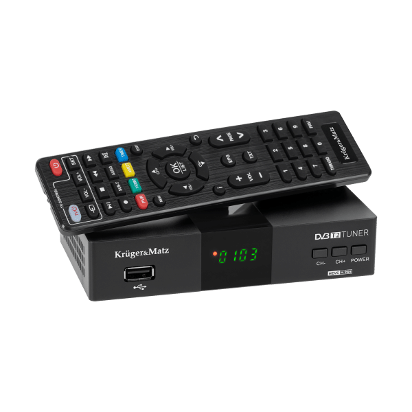 Tuner telewizyjny DVB-T2 H.265 HEVC Kruger&Matz KM0550D