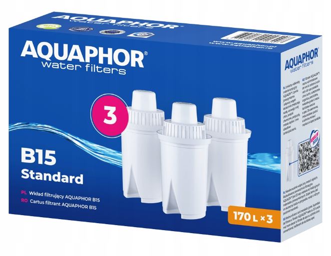 Wkład filtrujący Aquaphor B100-15 Standard 3sztuki