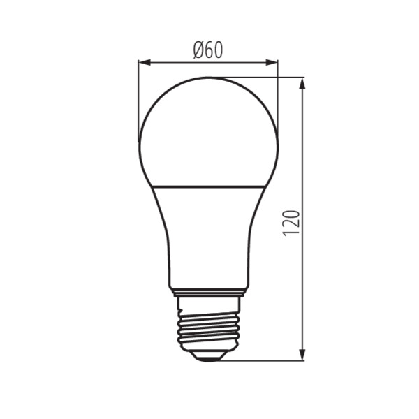 Żarówka IQ-LED A60 5,9W-CW 806lm 6500K E27 barwa zimna 36675