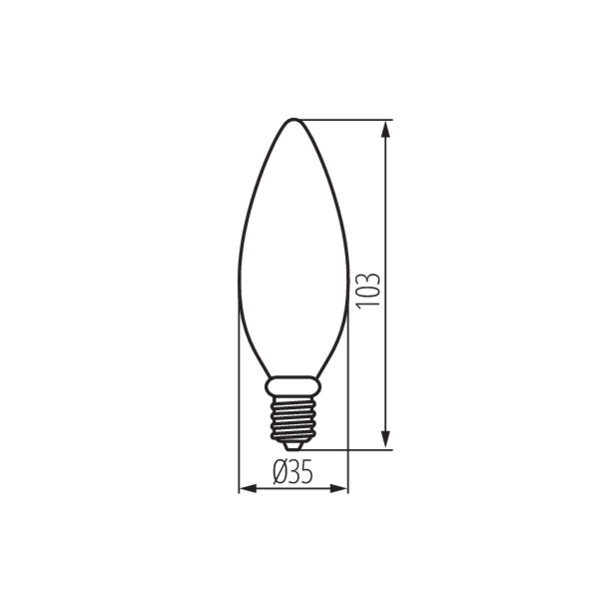 Żarówka LED DUN 6,5W 3000K 806Lm E14 23437 KANLUX