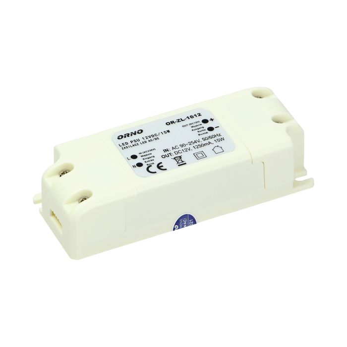 Zasilacz do LED 12VDC 15W IP20 OR-ZL-1612