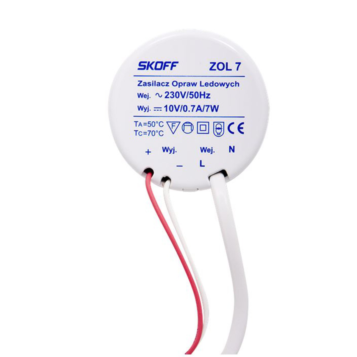 Zasilacz LED ZOL 7W 10VDC